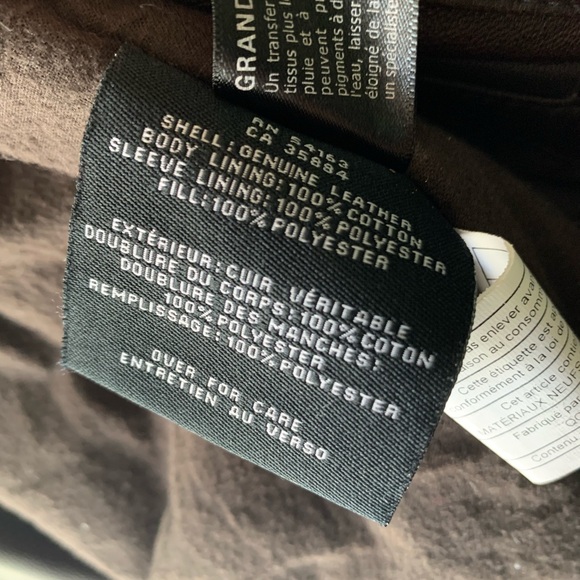 Brown Men’s Cole Haan Leather Jacket Size Small - Picture 4 of 4